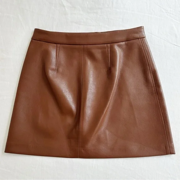 Aritzia Faux Leather Skirt - Picture 2 of 3